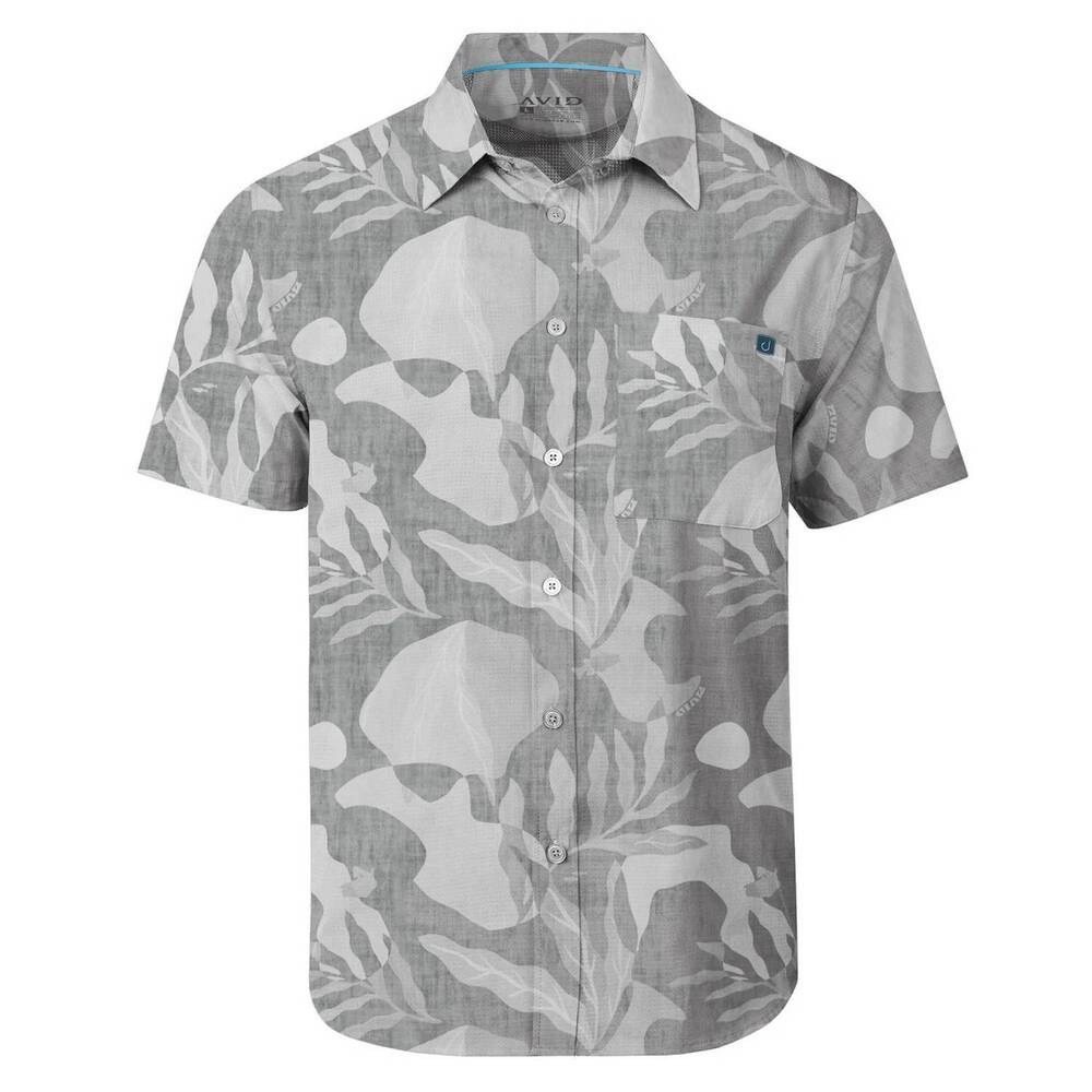 NEW AVID men's palapa laguna shirt in white